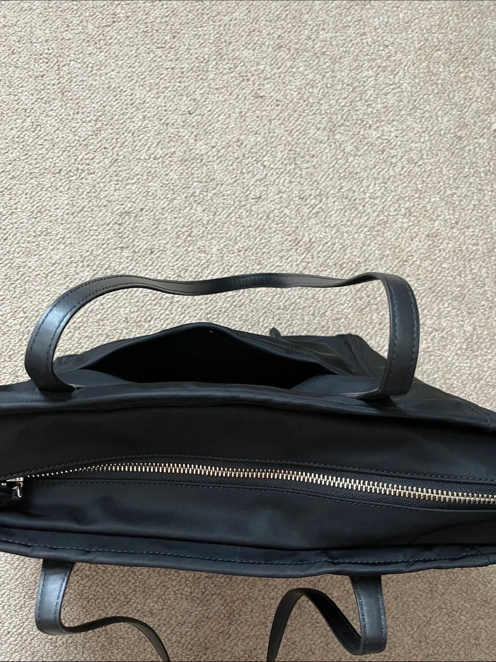 Kate Spade ♠️ The Little Better Black Chelsea Large Tote with Front Zip Pocket